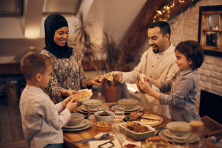 Family celebrating Ramadan