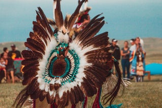 Native American community gathering