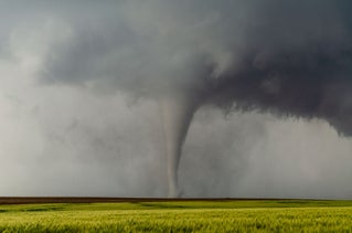 Tornado in field
